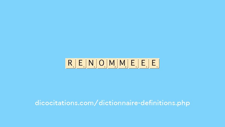 renomme--ee