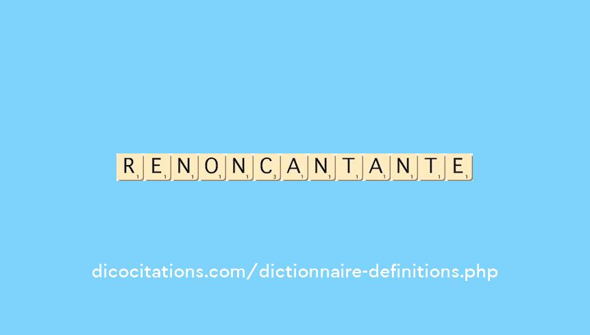 renoncant--ante
