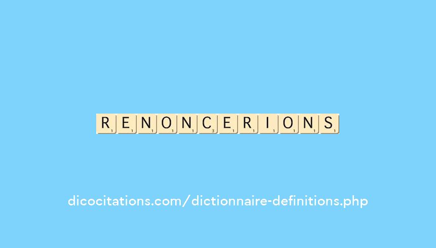 renoncerions renoncerions