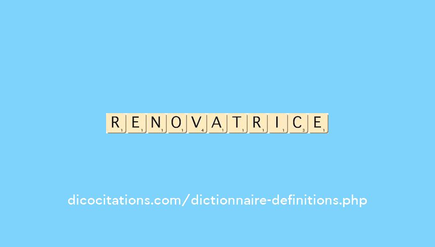 renovatrice renovatrice