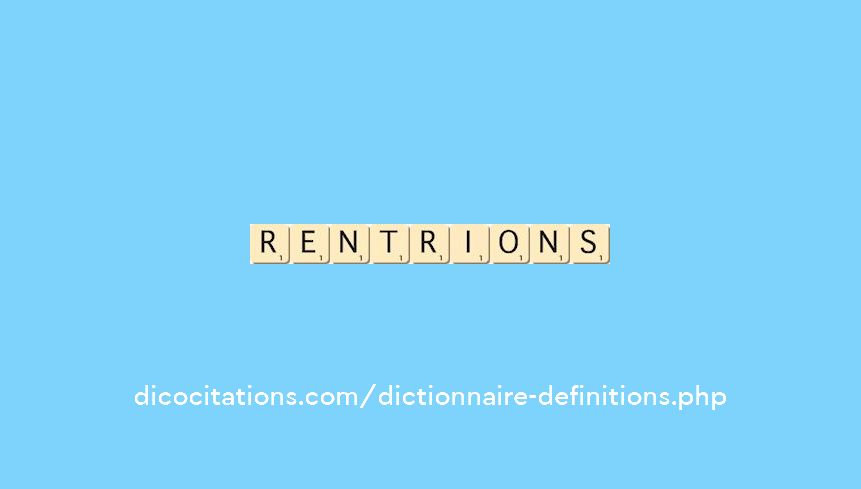 rentrions rentrions