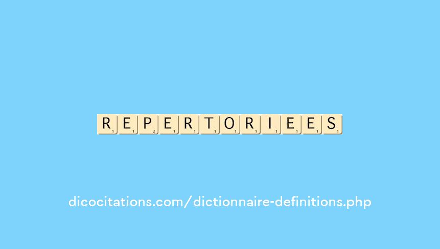repertoriees repertoriees