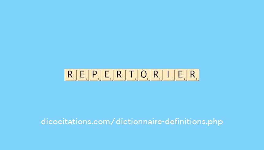 repertorier repertorier