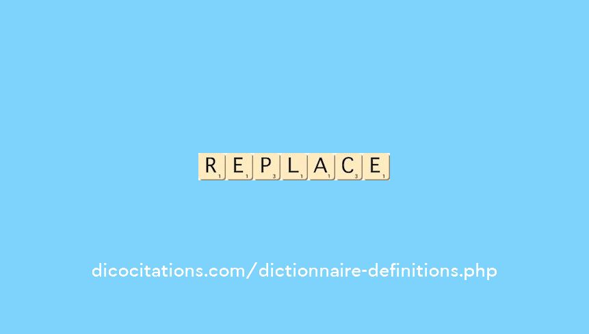 replace replace