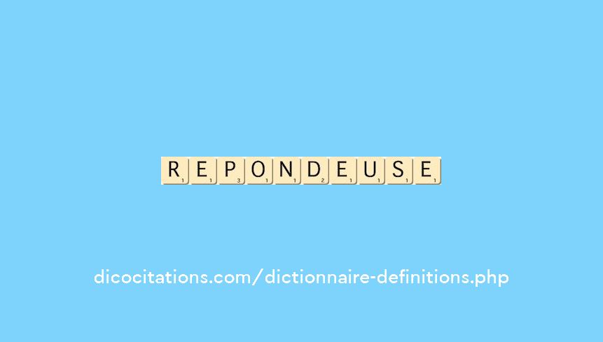 repondeuse repondeuse