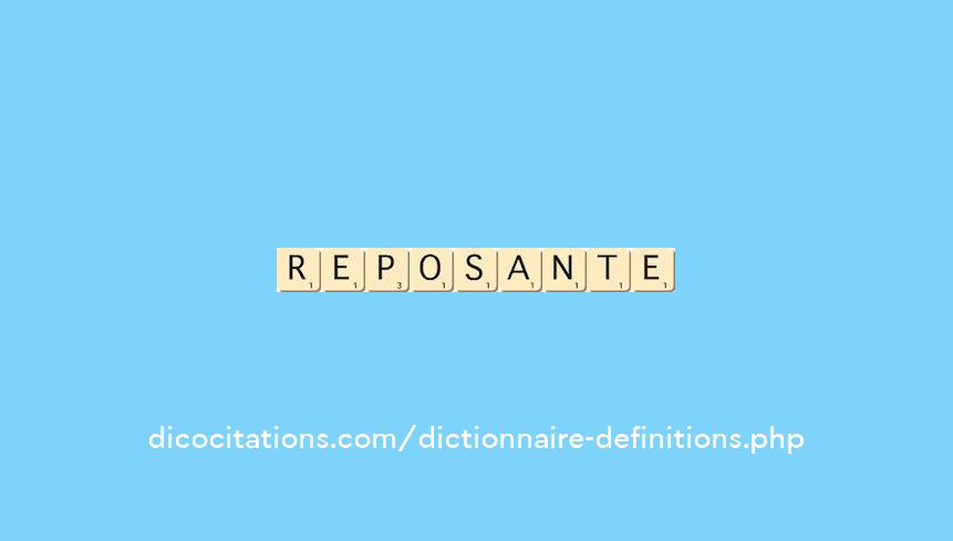 reposante reposante