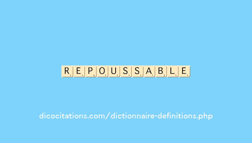 repoussable