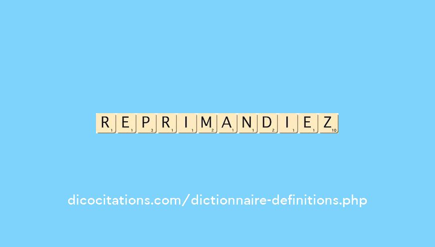 reprimandiez reprimandiez