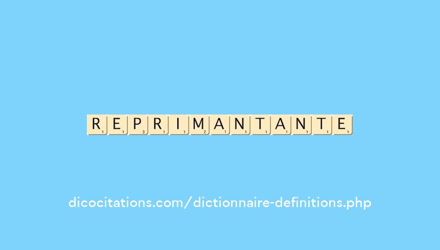reprimant--ante
