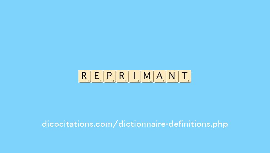 reprimant reprimant