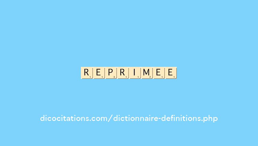 reprimee reprimee