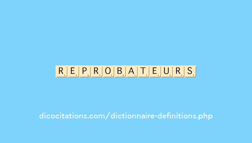 reprobateurs