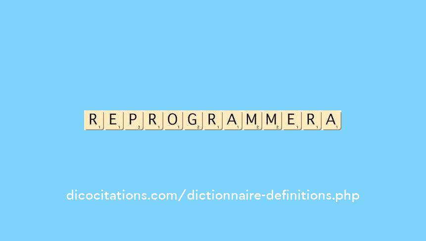 reprogrammera reprogrammera