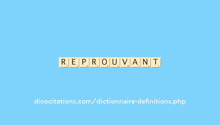 reprouvant