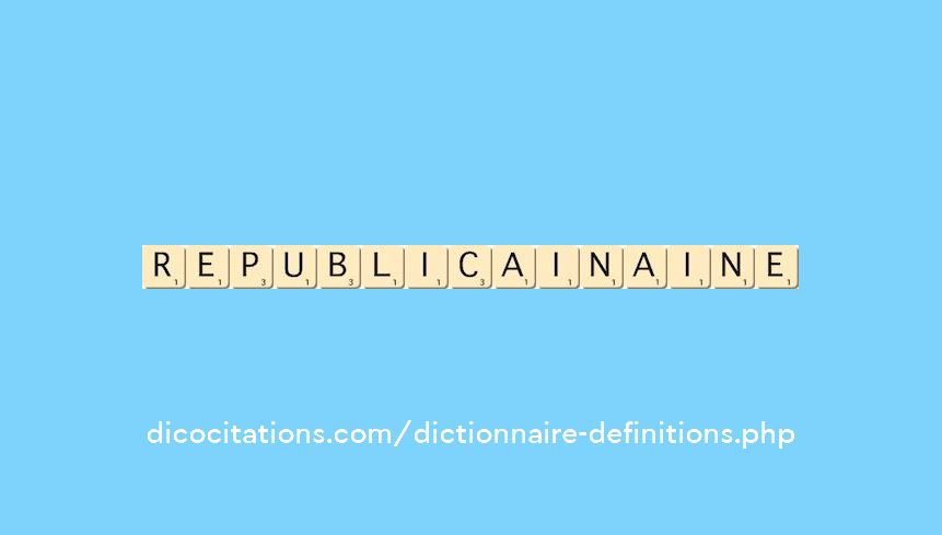 republicain--aine