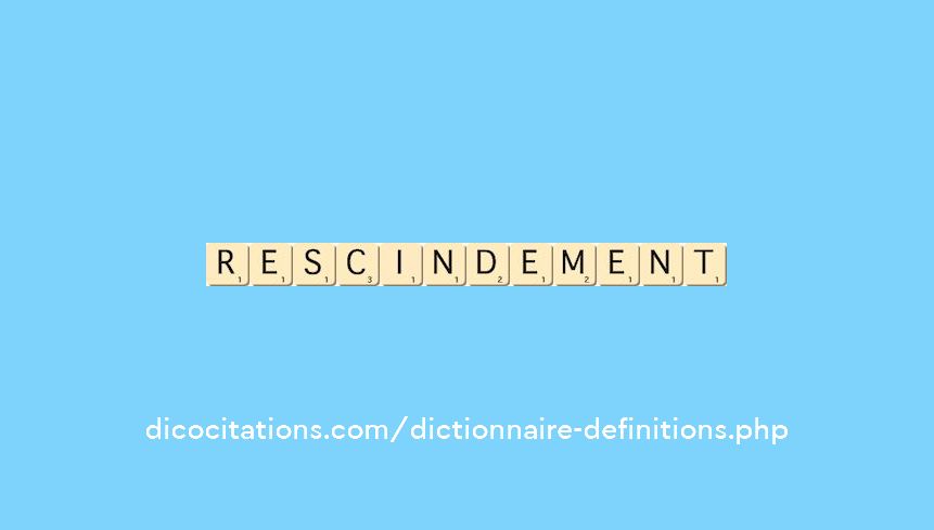 rescindement