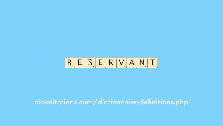 reservant reservant