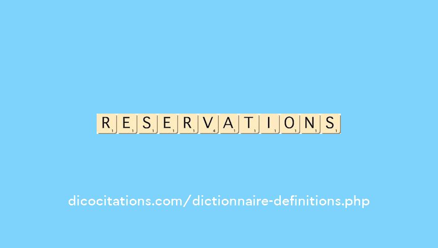 reservations