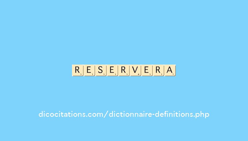 reservera reservera