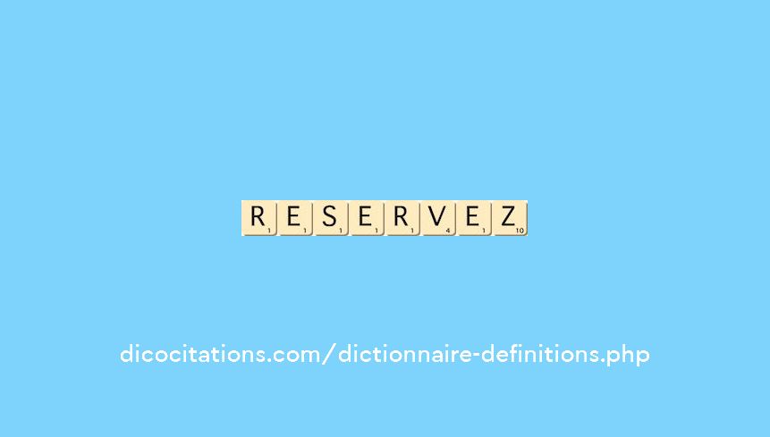 reservez reservez