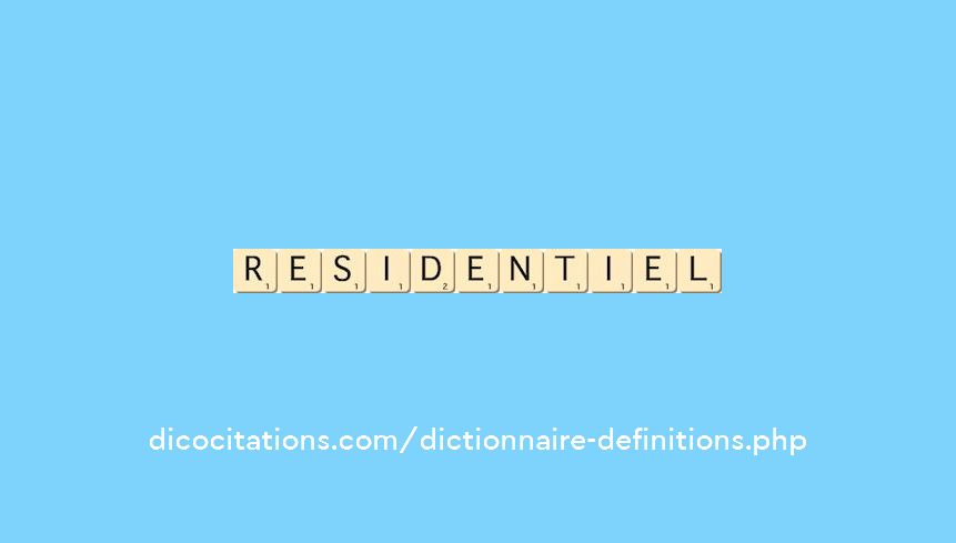 residentiel residentiel