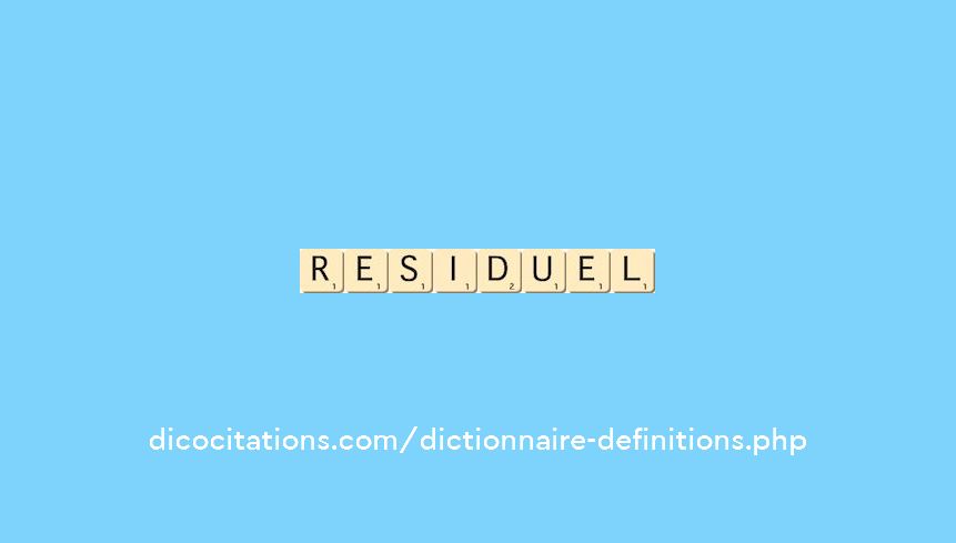 residuel residuel