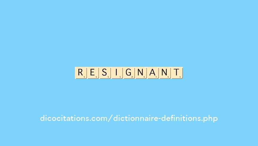 resignant