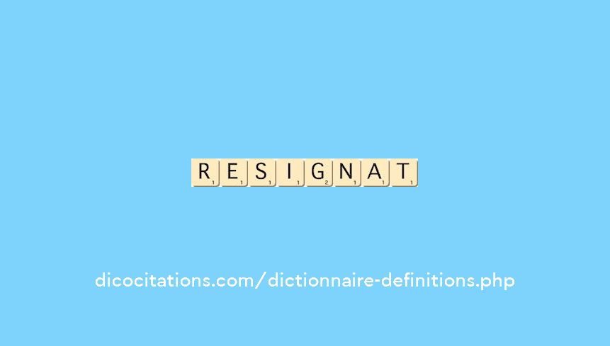 resignat resignat
