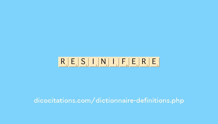 resinifere