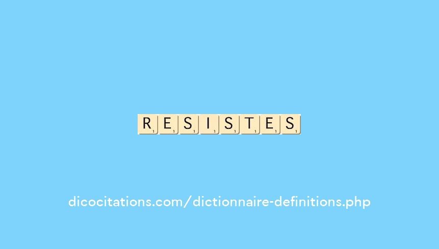 resistes