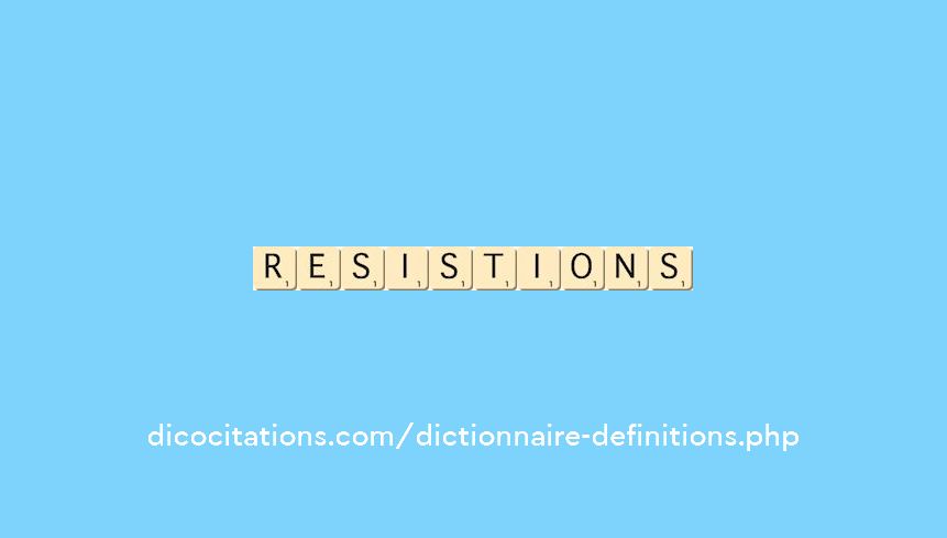 resistions resistions