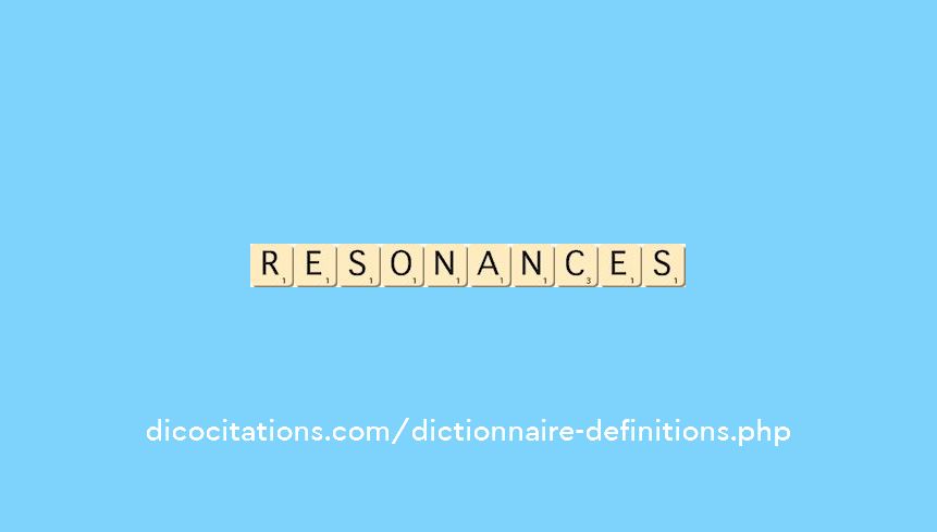 resonances