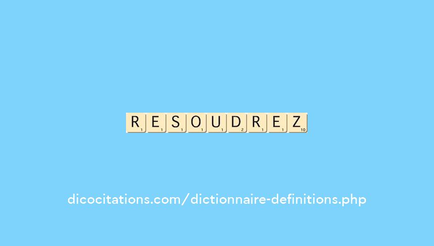 resoudrez