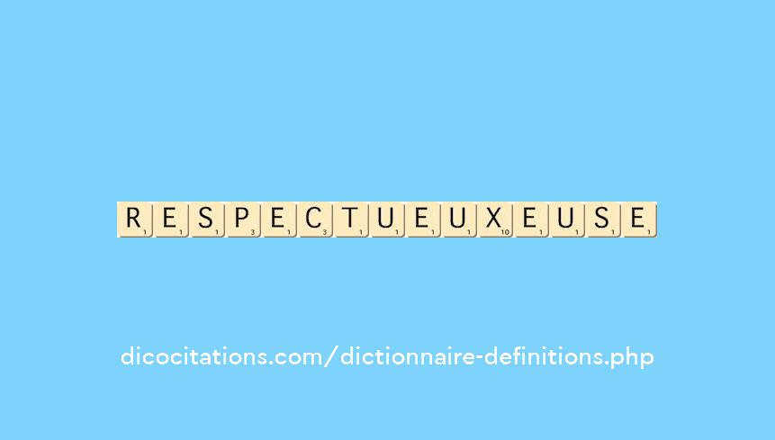 respectueux--euse