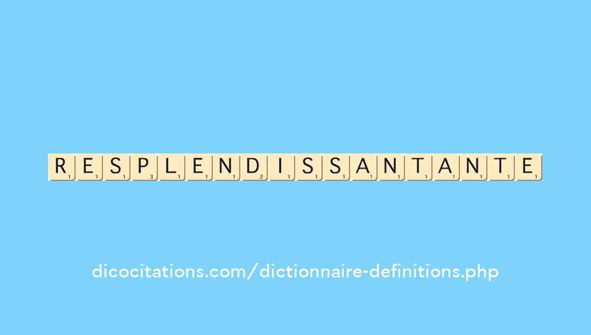 resplendissant--ante