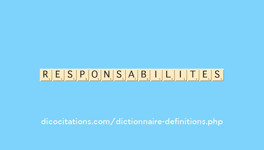 responsabilites