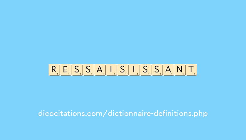 ressaisissant