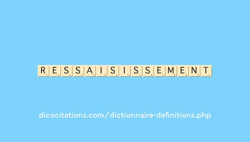 ressaisissement ressaisissement