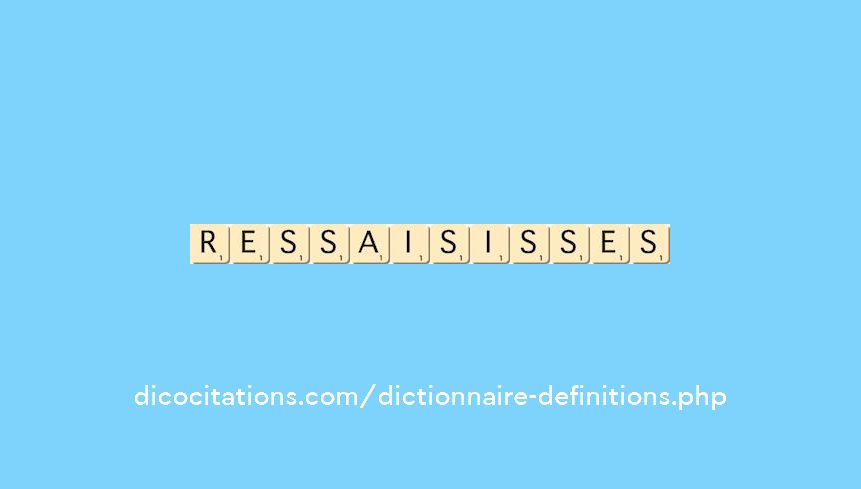 ressaisisses