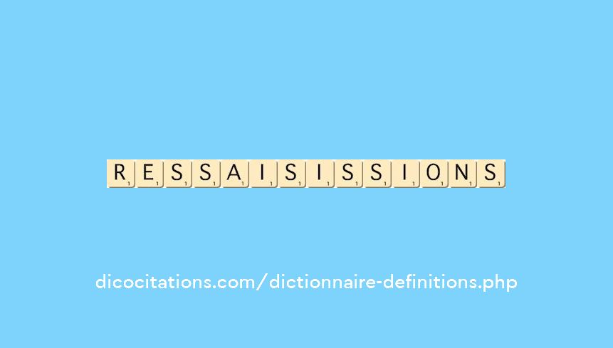 ressaisissions