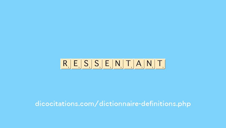 ressentant ressentant