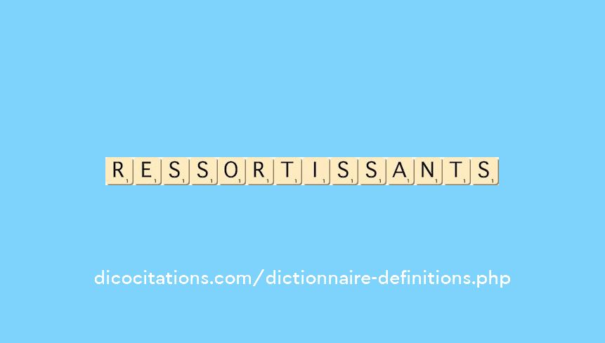 ressortissants ressortissants