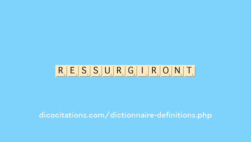 ressurgiront ressurgiront