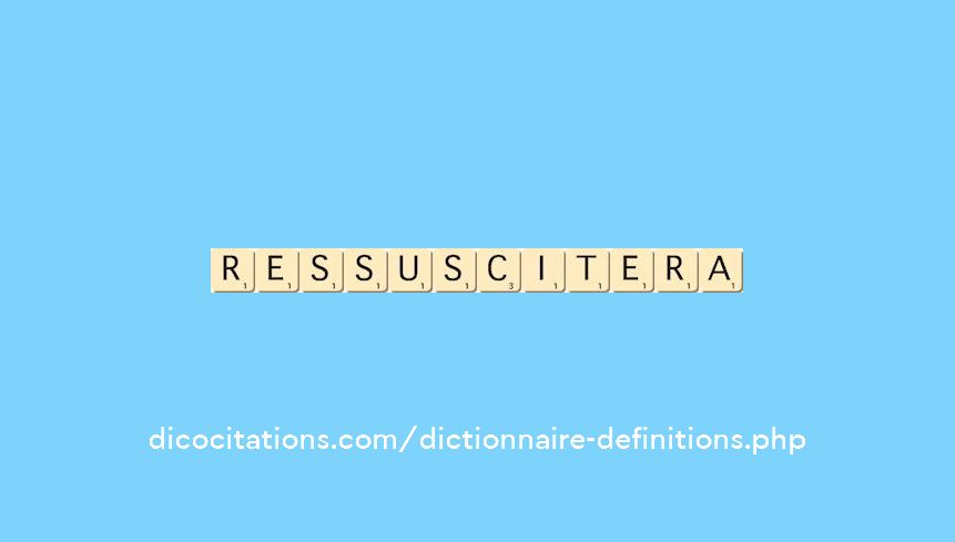 ressuscitera