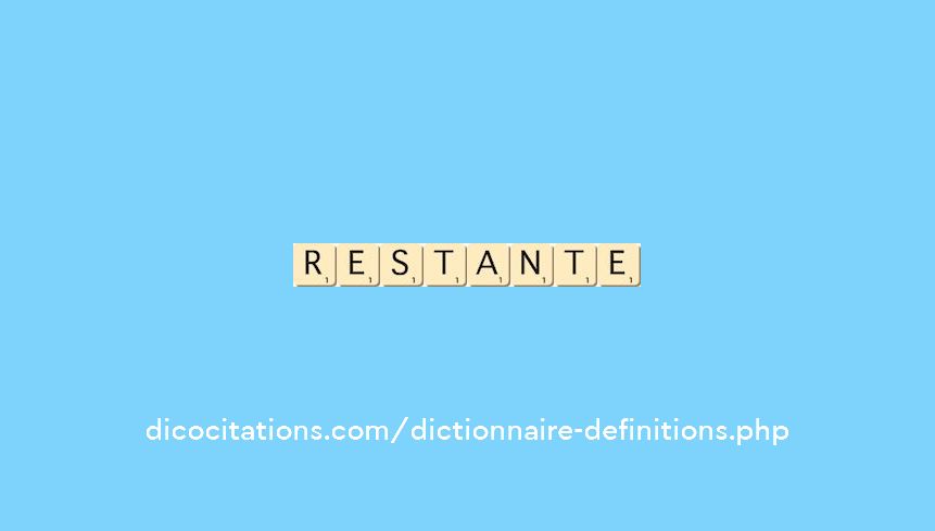 restante restante