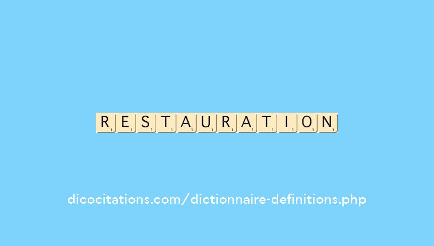 restauration