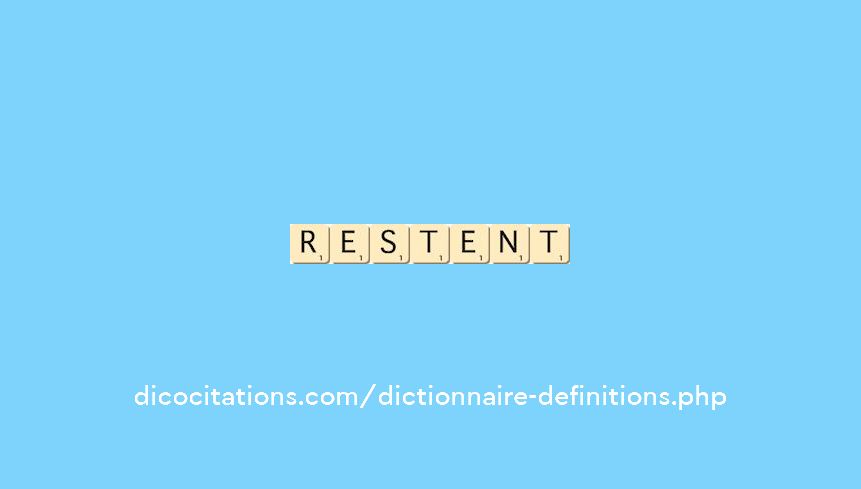 restent restent