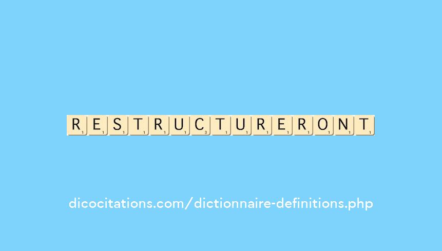 restructureront restructureront
