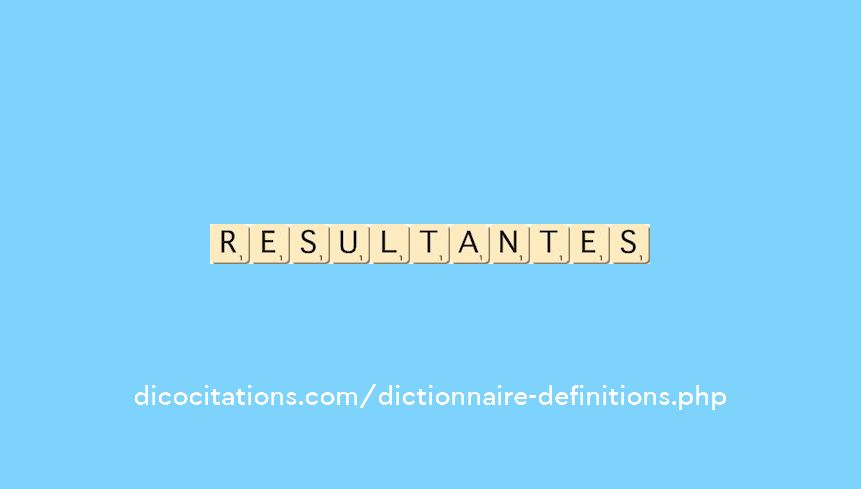 resultantes resultantes