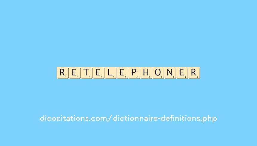retelephoner
